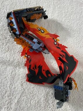 LEGO Ninjago 70674 Fire Fang - Incomplete Snake Build Only (188g Parts Lot)